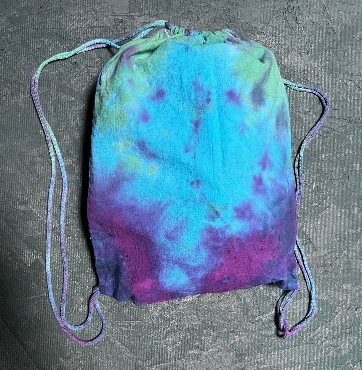 Tie Dye Drawstring Bag